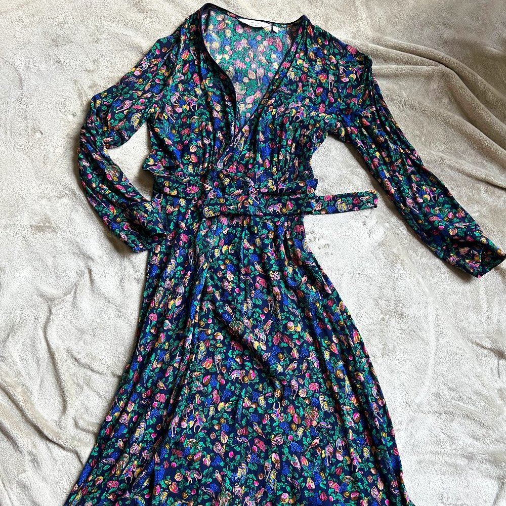 Floral wrap dress - & OTHER STORIES - vibrant pattern